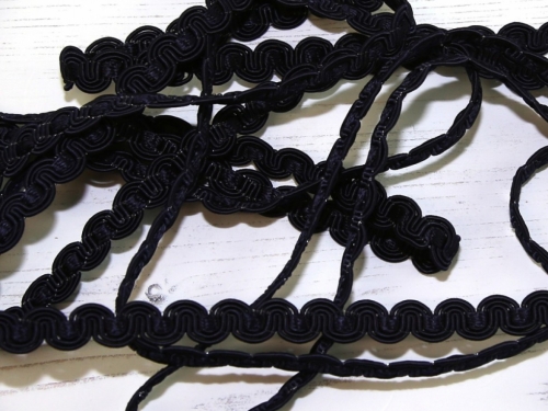 Rachel Braid Trim Navy Blue