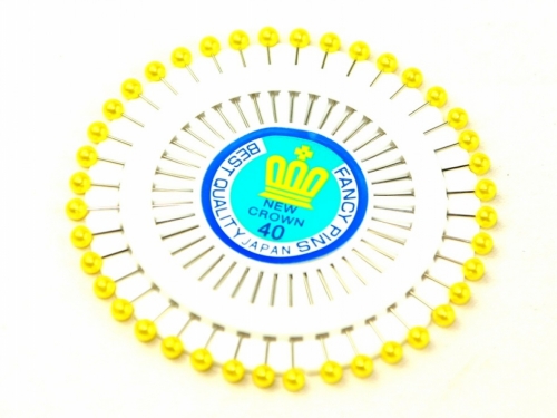 Pearl Head Pin Wheel Gold