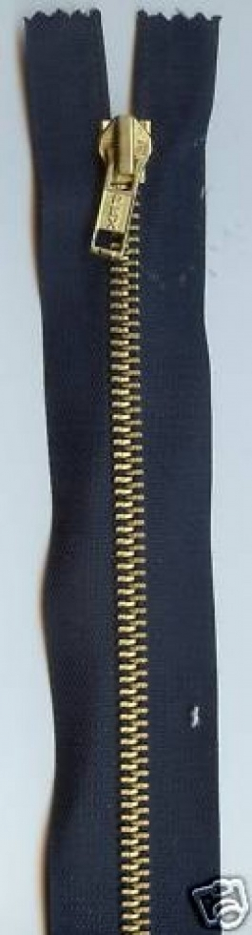 Metal Closed End Jean Zips Navy Blue