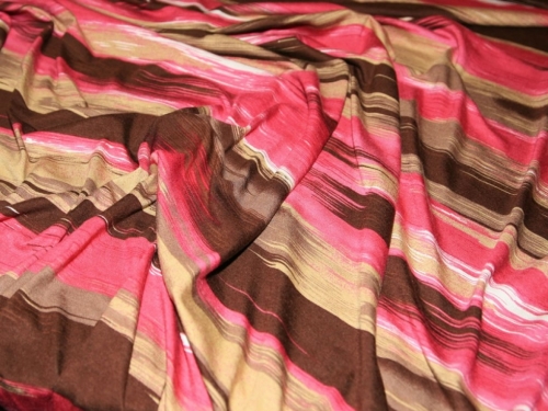 Deadstock Mambo Rayon Jersey Stretch Knit Fabric Pink