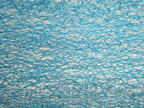 Deadstock Spider Tulle Fabric Turquoise