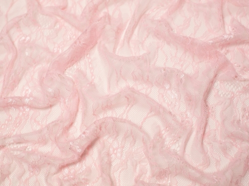 Fine Chantilly Lace Fabric Pink