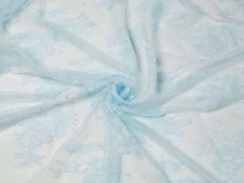 Deadstock Chantilly Tulle Lace Fabric Seabreeze