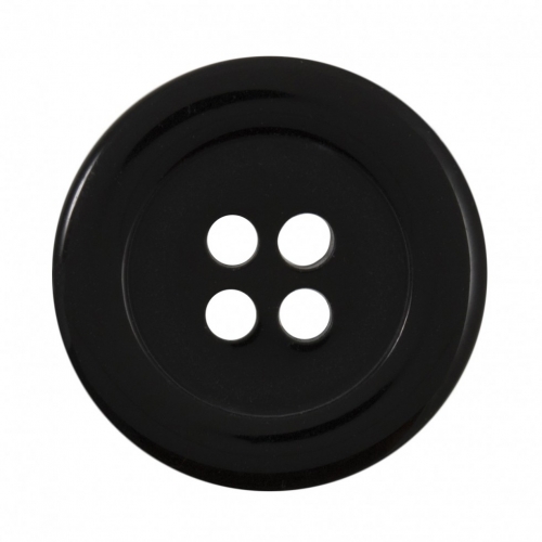 Round Plastic Buttons Black