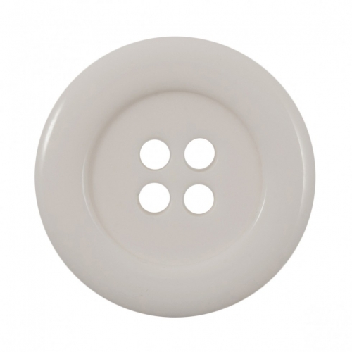 Round Plastic Buttons White