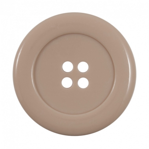 Round Plastic Buttons Beige