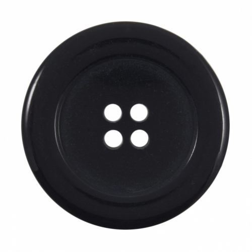 Round Plastic Buttons Navy Blue
