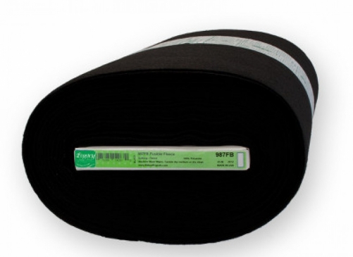 Legacy Low Loft Fusible Fleece Black