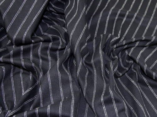 Lady McElroy Wool Blend Coating Fabric Black & White