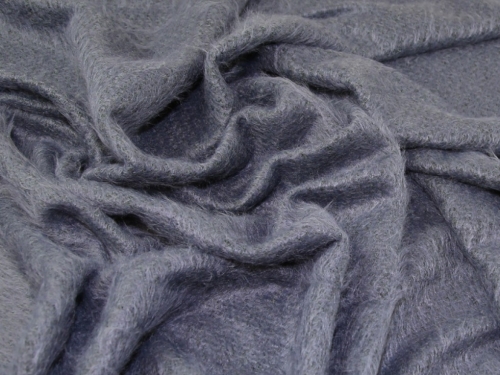Lady McElroy Mohair Faux Fur Fabric Graphite