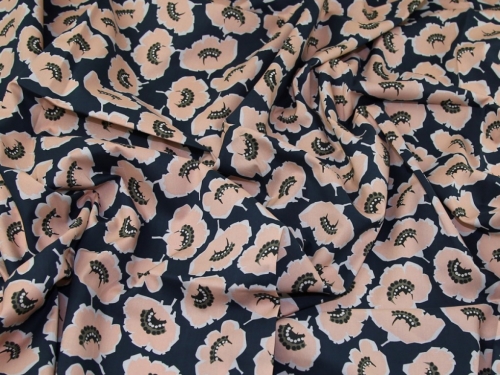 Lady McElroy Marlie Cotton Lawn Fabric Salmon