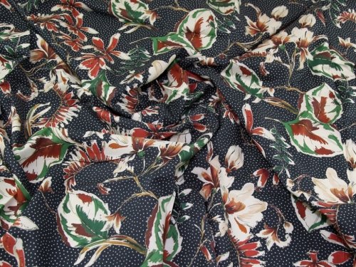 Lady McElroy Marlie Cotton Lawn Fabric Russett