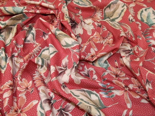 Lady McElroy Marlie Cotton Lawn Fabric Salmon Pink