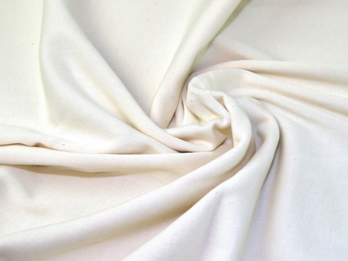 Lady McElroy Tubular Rib Stretch Knit Fabric Cream