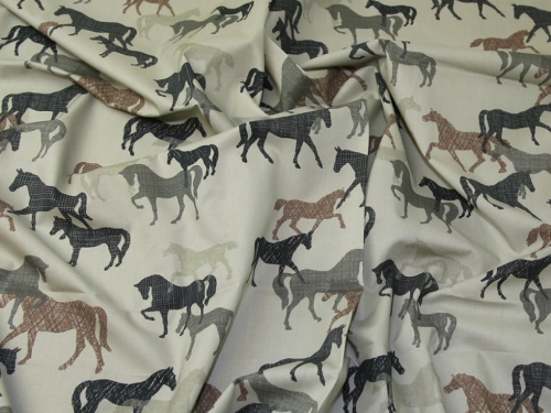 Lady McElroy Marlie Cotton Lawn Fabric Grey