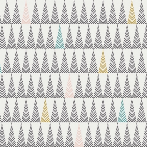 Art Gallery Fabrics Little Town 100% Cotton Poplin Fabric Tree Farm Lit