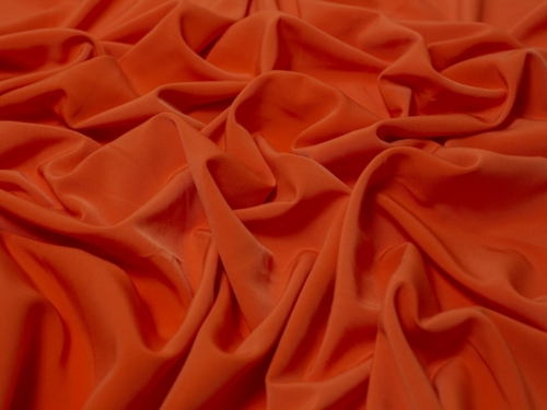Minerva Core Range Luxury Smooth Crepe Fabric Orange