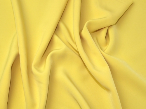 Minerva Core Range Luxury Smooth Crepe Fabric Lemon