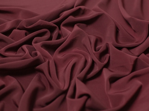 Minerva Core Range Luxury Smooth Crepe Fabric Burgandy