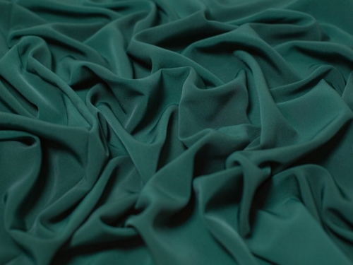 Minerva Core Range Luxury Smooth Crepe Fabric Bottle Green