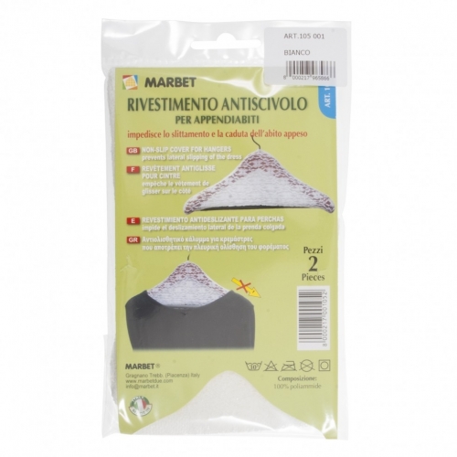 Marbet Nonslip Lace Hanger Covers White