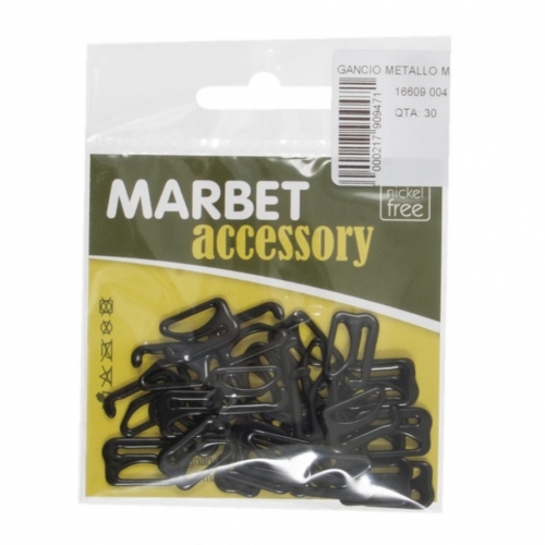 Marbet Metal Lingerie Hooks Black