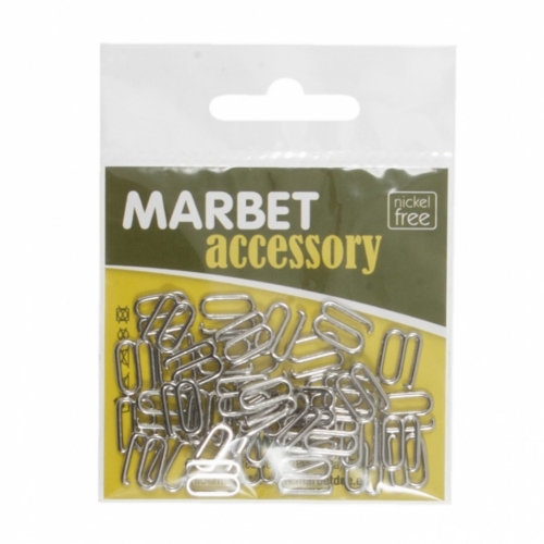 Marbet Metal Lingerie Hooks Silver