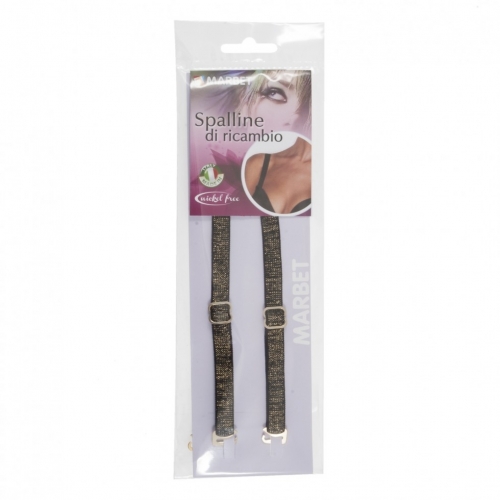 Marbet Removable Shoulder Strap Black Lurex