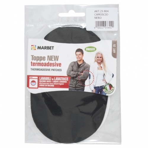 Marbet Chamois Effect Patches Black