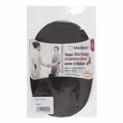 Marbet Faux Suede Patches Black