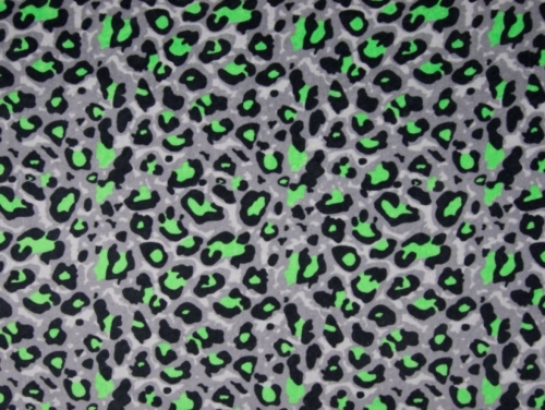 Deadstock Velour Stretch Knit Fabric Neon Green