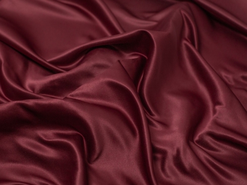 Minerva Core Range Duchess Satin Fabric Bordeaux