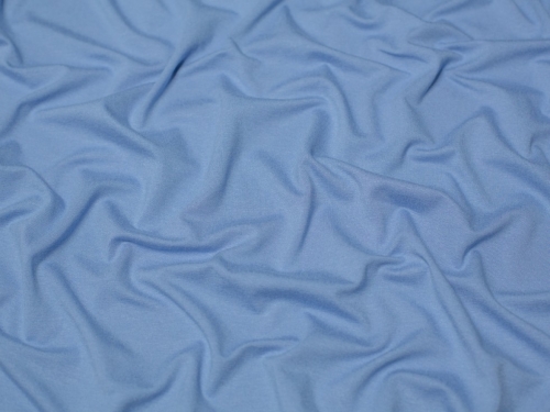 Minerva Core Range Luxury Viscose Jersey Stretch Knit Fabric Mid Blue