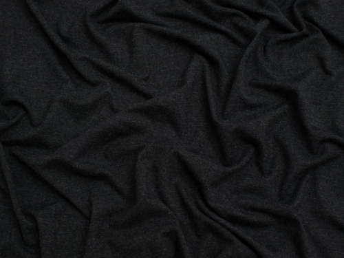 Minerva Core Range Luxury Viscose Jersey Stretch Knit Fabric Melange Jet