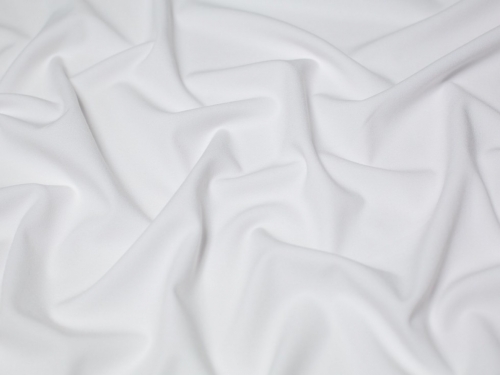 Minerva Core Range Stretch Woven Viscose Crepe Fabric White