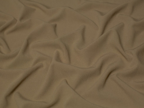 Minerva Core Range Stretch Woven Viscose Crepe Fabric Camel