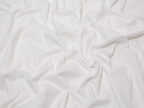 Minerva Core Range Light Stretch Woven Cotton Poplin Fabric White