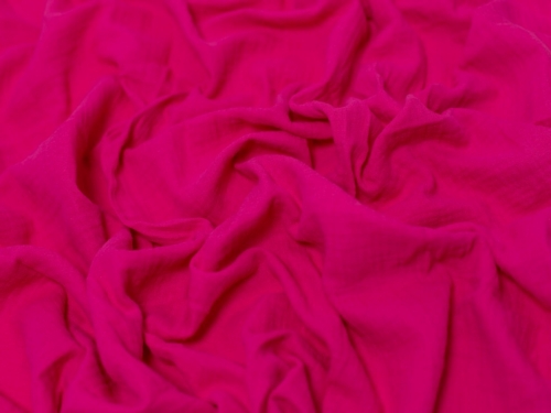 Minerva Core Range Cotton Double Gauze Fabric Fuchsia Pink