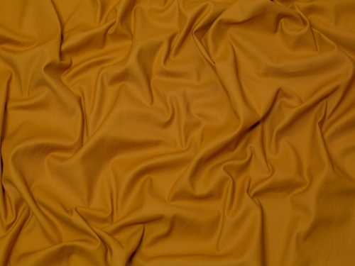 Minerva Core Range Woven Stretch Cotton Sateen Fabric Ochre