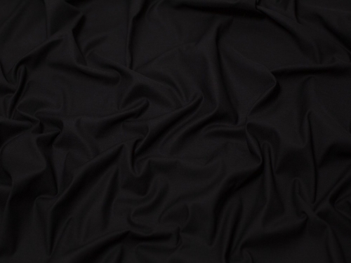Minerva Core Range Woven Stretch Cotton Sateen Fabric Black