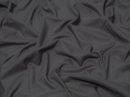 Minerva Core Range Cotton Voile Fabric Dark Grey