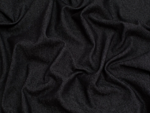 Minerva Core Range 280gsm Stretch Washed Denim Fabric Black