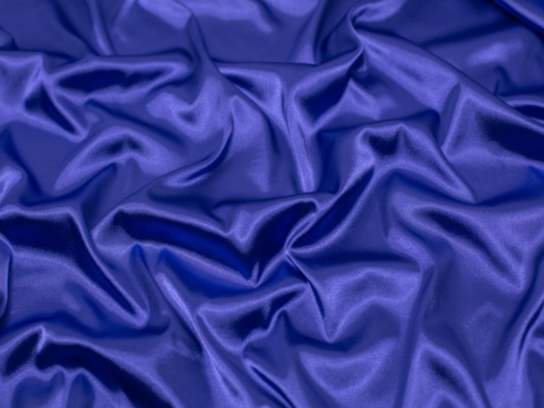 Minerva Core Range Stretch Woven Charmeuse Silky Satin Fabric Cobalt Blue
