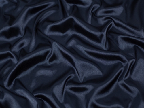 Minerva Core Range Stretch Woven Charmeuse Silky Satin Fabric Steel Blue