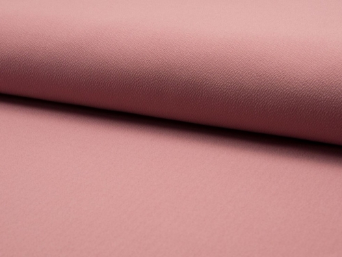 Deadstock Crepe Textured Stretch Knit Fabric Rose Pink