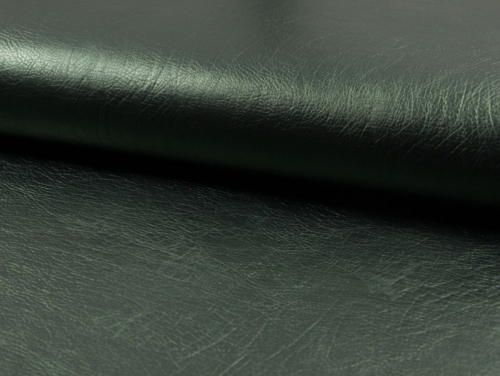 Deadstock Textured Faux Leather Fabric Dusty Green