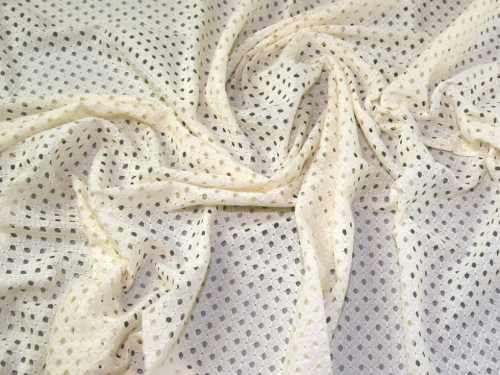 Deadstock Delicate Lace Fabric Cream