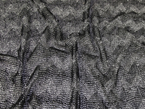 Deadstock Sequin Lace Fabric Black