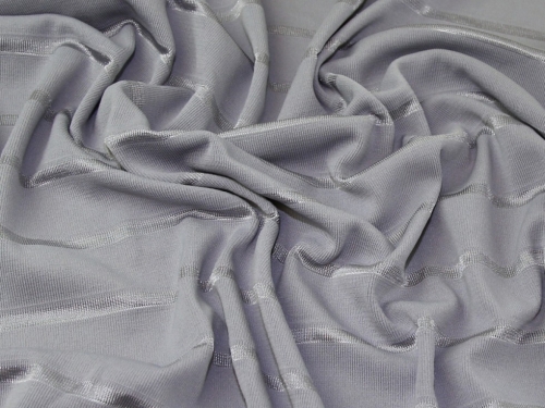 Deadstock Satin ITY Silky Stretch Knit Fabric Grey