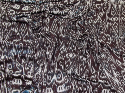 Deadstock Lurex Sweater Knit Stretch Fabric Brown